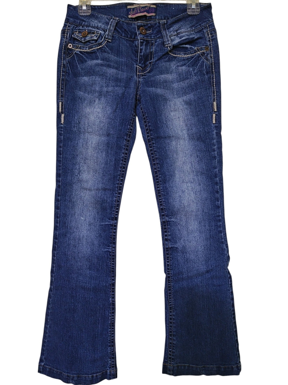 Wallflower Vintage Bootcut Blue Jeans Women's Size 5 Mid Rise Stretch Denim